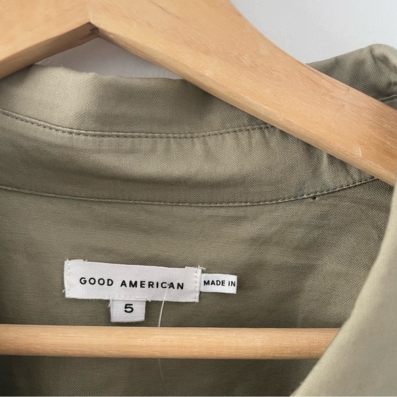 GOOD AMERICAN Womens Flight Suit Romper Size 5 Postal Khaki - Picture 8 of 15